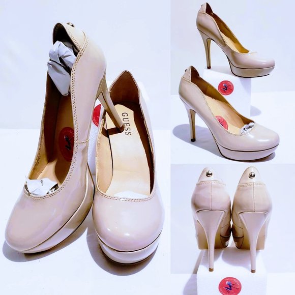 Guess Shoes - 5/$25 Guess "Sophy" Nude Platform Heels size 8M💋